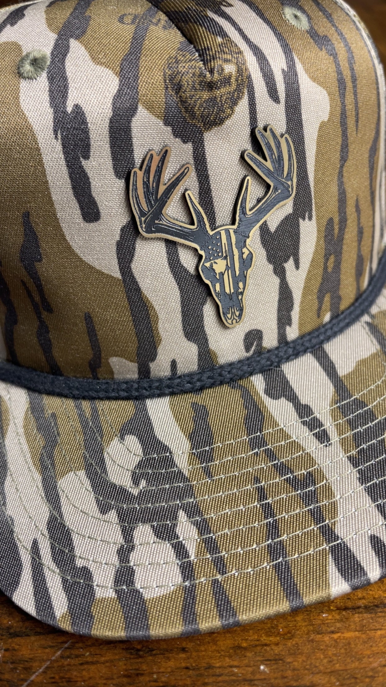 Richardson 256P Mossy Oak Bottomland Acrylic Euro Buck Hat