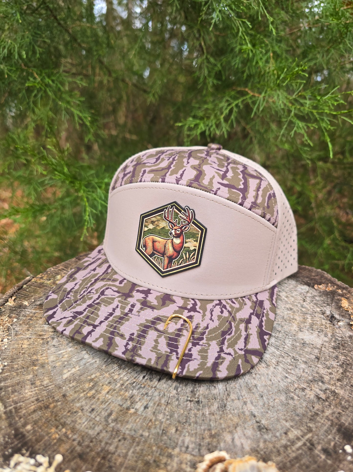 Bottomland/Beige Deer Patch Hat