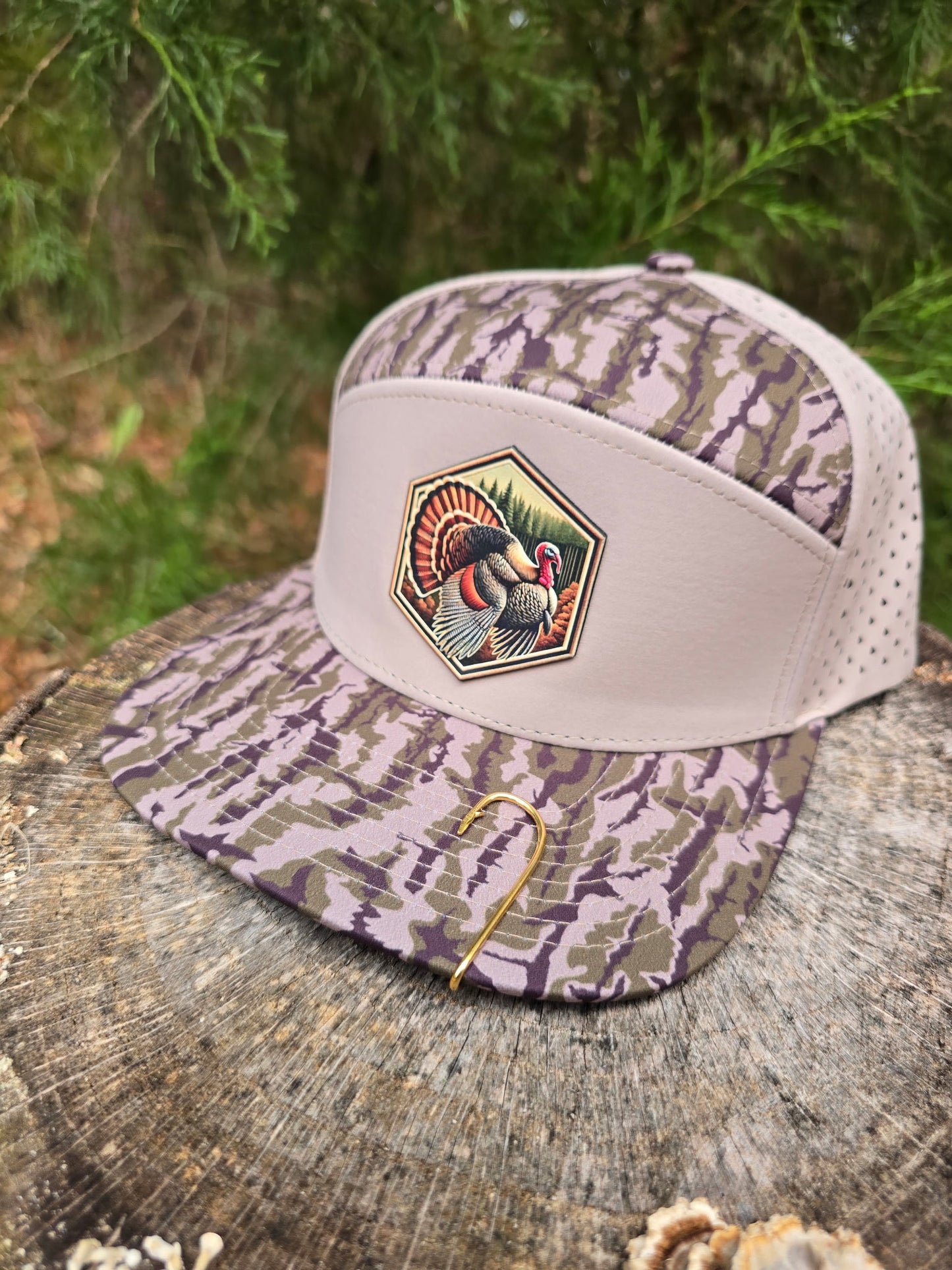 Bottomland/Beige Turkey Patch Hat
