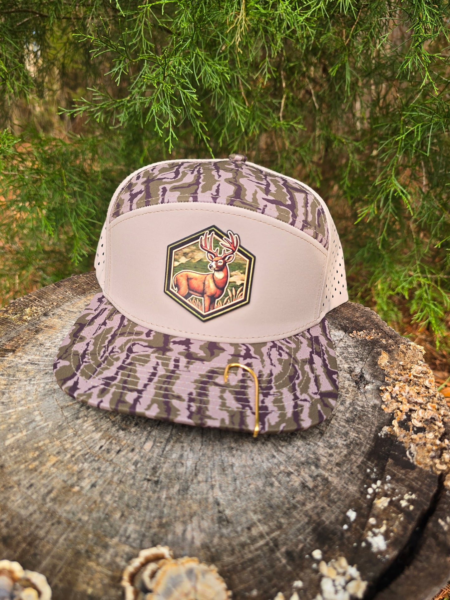 Bottomland/Beige Deer Patch Hat