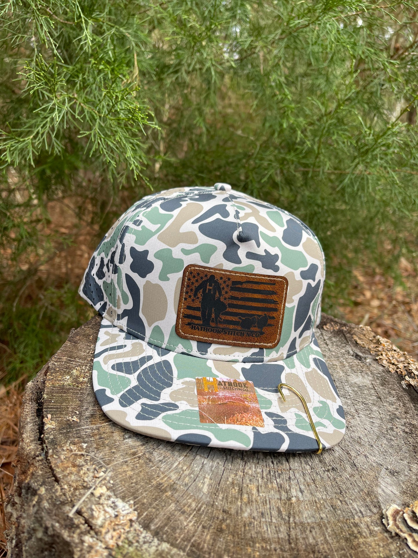 5 Panel Osprey Jungle Camo Turkey Patch Hat