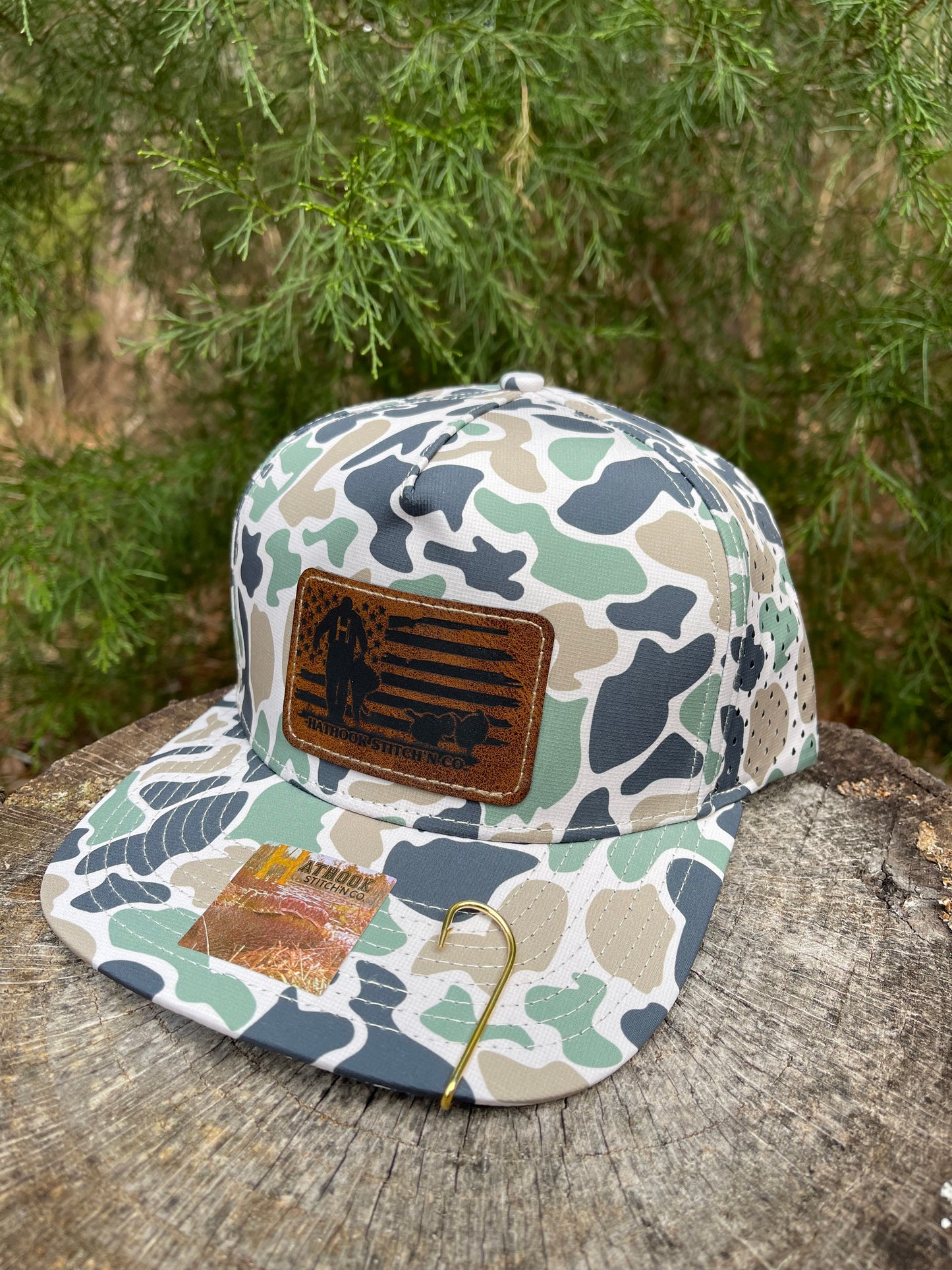 5 Panel Osprey Jungle Camo Turkey Patch Hat